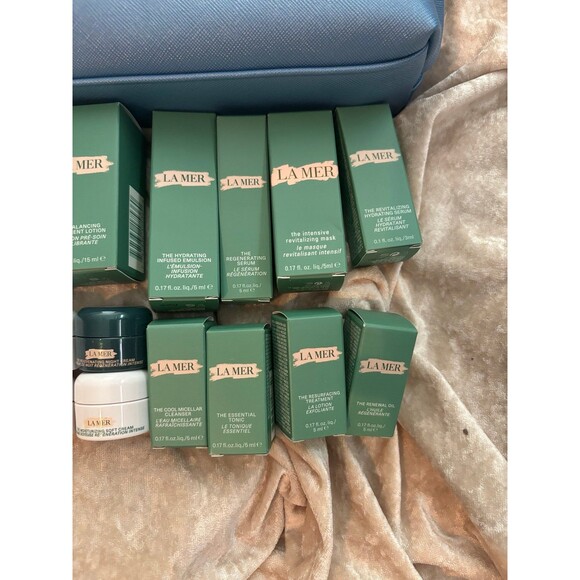 La Mer skincare set of 14 plus bag - Picture 2 of 6